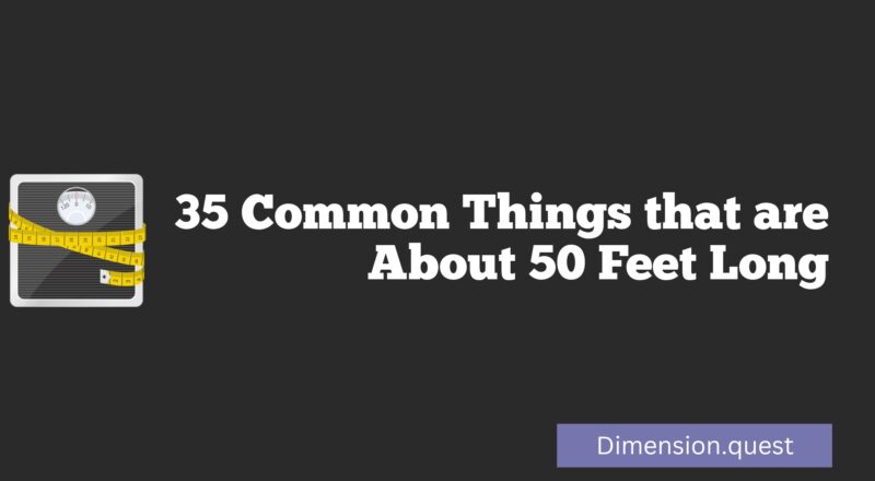 35 Common Things that are About 50 Feet Long